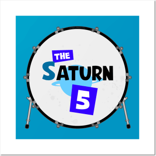 Saturn Five Drum (Blue) Posters and Art